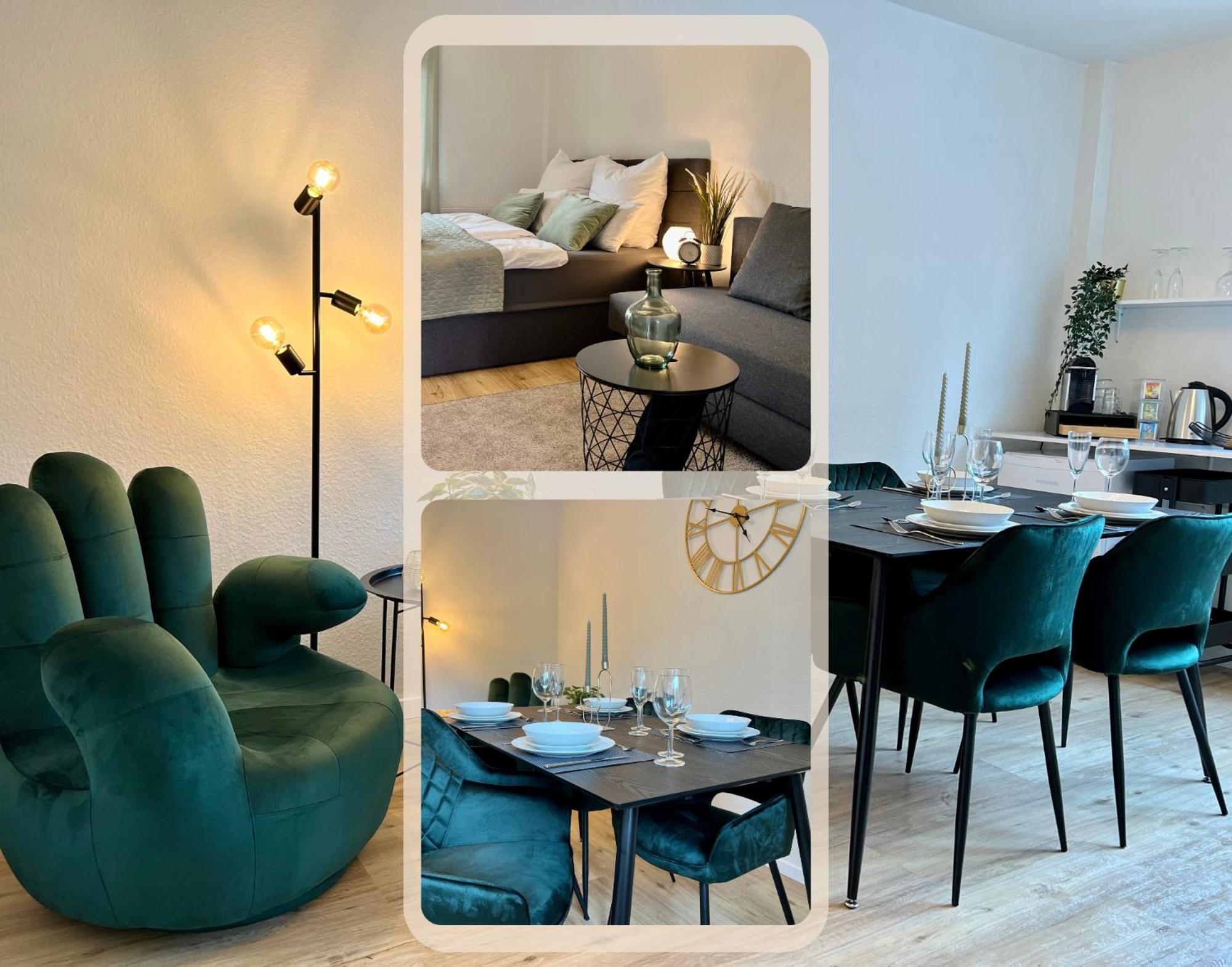 Design Apartment Mit Balkon - Kueche - Netflix Essen Ngoại thất bức ảnh